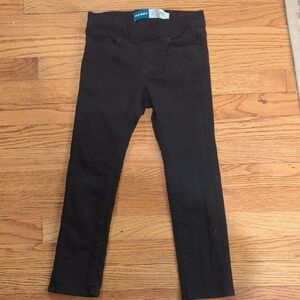 Old Navy Black Girls Stretch Pull-On Jeggings - Solid Black